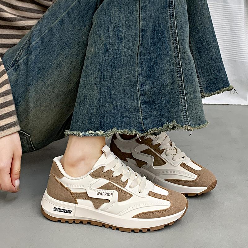 Fashion CRLAYDK Designer Womens Chunky Sneakers Tennis Walking Leather Work Fashion Shoes Comfortable Casual Sports Ladies Trainers