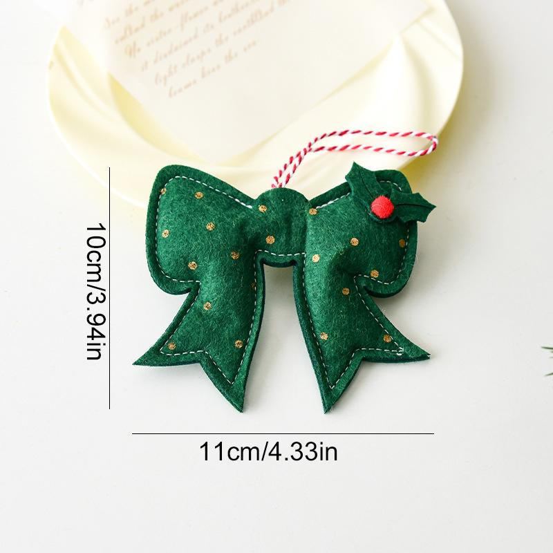 1PC Mini Santa Snowman Decorations Home Felt Holiday Decor Hanging Ornaments Party Multiple Options Available