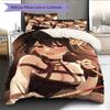 Anime-Muster Bettwäsche Steppbettdecke Set Bettbezug Kissenbezug Heimdekoration Geburtstagsgeschenk (1 Bettbezug + 2 Kissenbezüge, ohne Füllung)