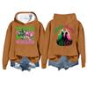 Women's Casual Long Sleeve Pullover Witch Print Hooded Sweatshirt