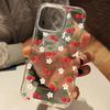 Süßes Rosa Kirschblüten Ästhetik Transparente Handyhülle für iPhone 11 12 13 14 15 16 17 Pro Max XS X XR 7 8 Plus SE 2 Acryl Hülle