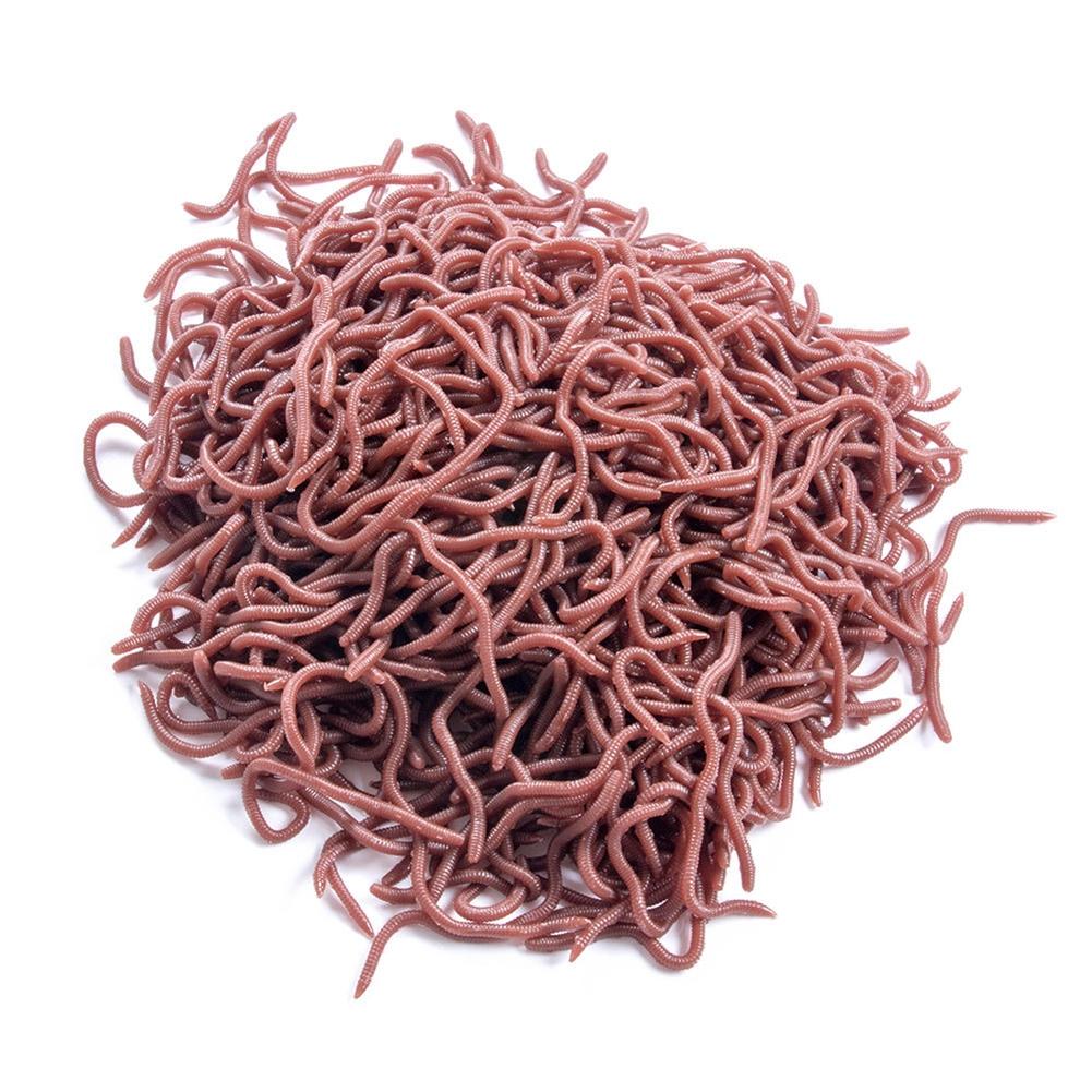 Wide Application Earthworm Fishing Bait Red Worm Lures Crankbaits Tackle Hooks