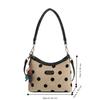 New Polka Dot Tote Bag Large Capacity with Pendant Bucket Bag Women's Shoulder Bags Work and Errands