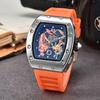 New Dragon Tiger Pattern Lassa Quartz Watch Men's Three-Pin Fashion Trend Calendar Watch