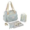 Sac à langer BEABA Genève II PLAY PRINT Sage Green - Grande contenance - Multiples accessoires inclus