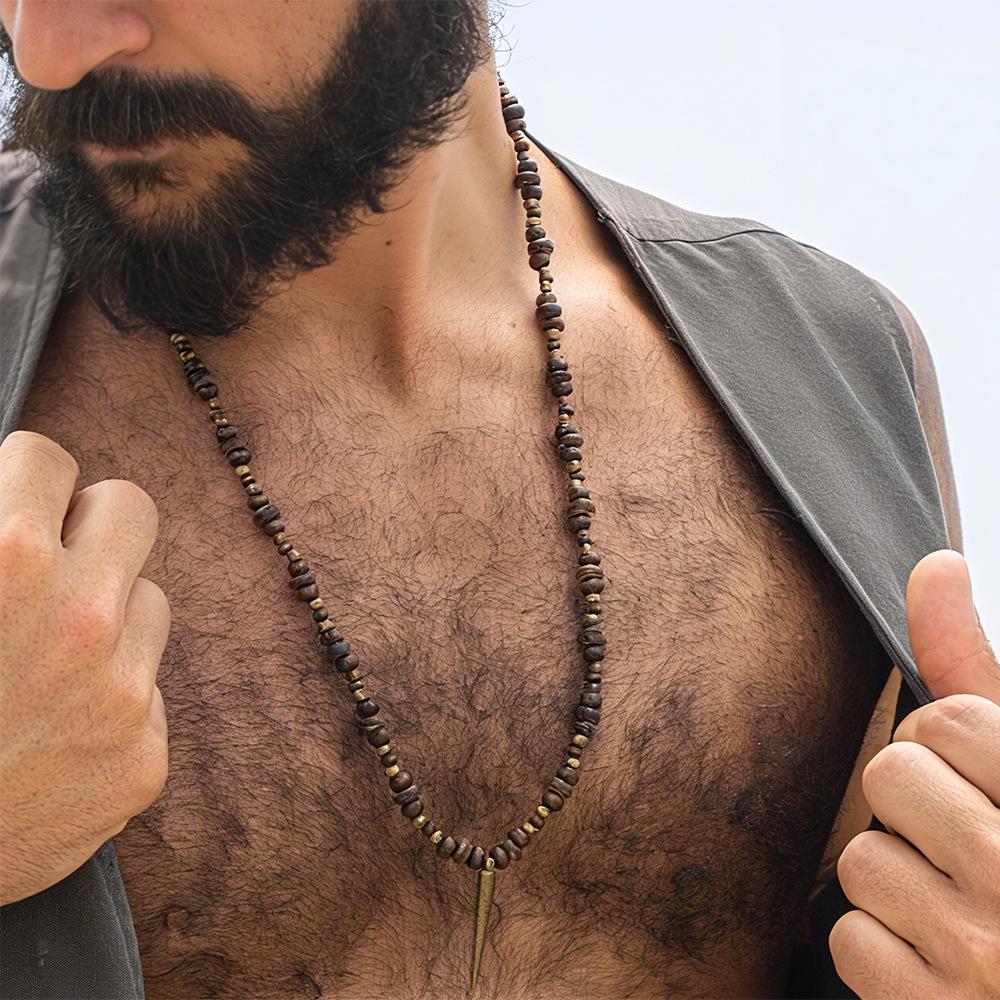 Bohemian Ethnisch Handgefertigt Perlen Herren Choker - Europäischer & Amerikanischer Retro Hip-Hop Stil