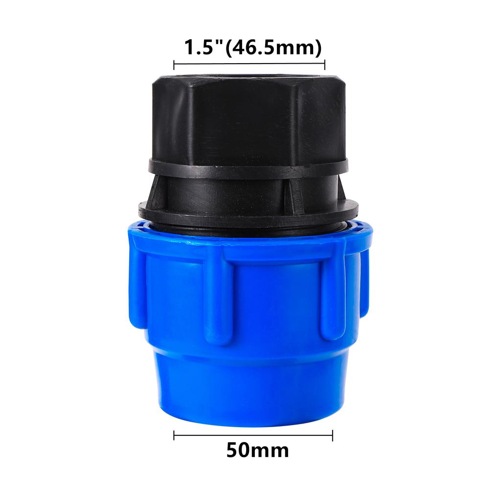 1/2" 3/4" 1" 1.2" 1.5" Female Thread Irrigation Adapter PE Pipe 20/25/32/40/50mm PE Pipe Straight Quick Connector Conversion 1Pc