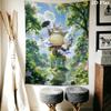 Neighbor Totoro Magical Journey Tapestry Background Cloth Wallmounted Home Decor Background Wall Hanging Cloth Homestay Soft Decoration Tapestry
