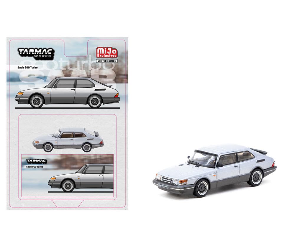 Tarmac Works Saab 900 Turbo Sudraba