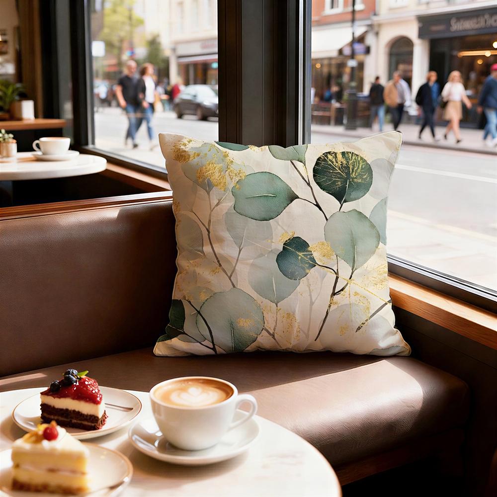 Floral Texture Cushion Cover Set of Decorative Short Plush Pillow Covers for Sofa Soft Cushion Case X Cm