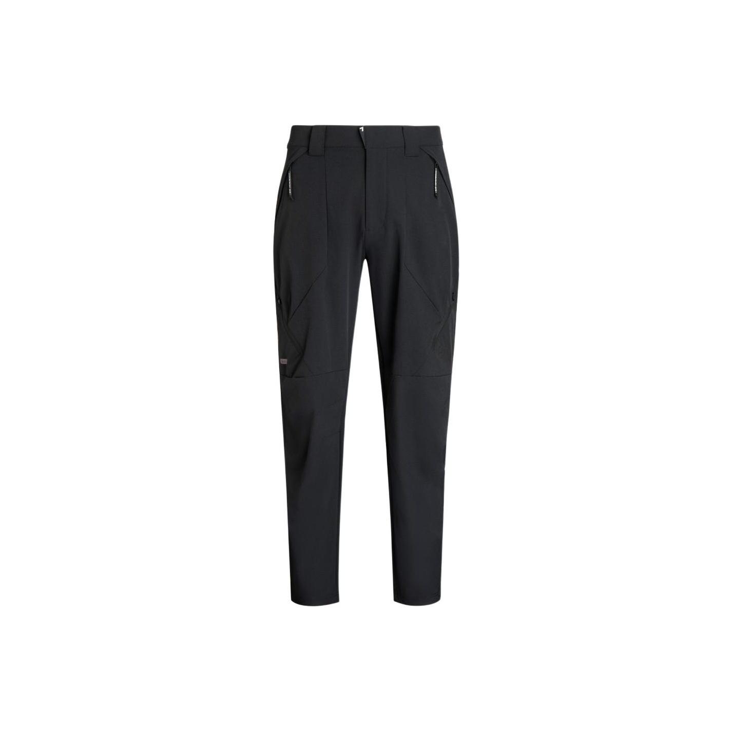 Emporio Armani Ea7 Весна-Лето 24 Однотонные Повседневные Брюки с Принтом Буквами Средняя Посадка Мужские Брюки Черный 3DPP10-PNFWZ-1200 XXL