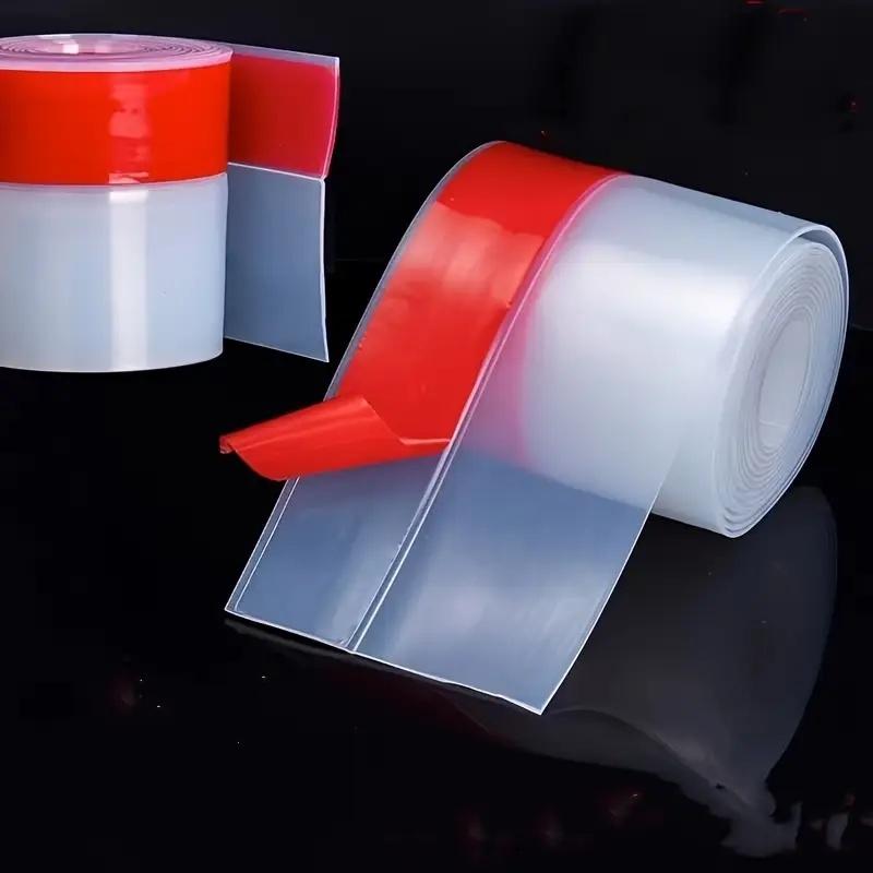 

1 PC 1m/39.37in Seal Strip Weather Window Rubber Seal Weatherstrip Windproof Dust Self Adhesive Door Windshield Sealing Tape 60mm прозрачный