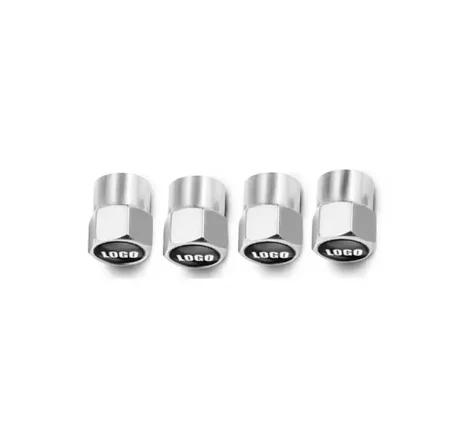 4Pcs Car Emblem Wheel Tire Valve Stem Cover Cap Auto Accessories For Land Rover Defender Freelander Discovery Evoque Range Velar XS3