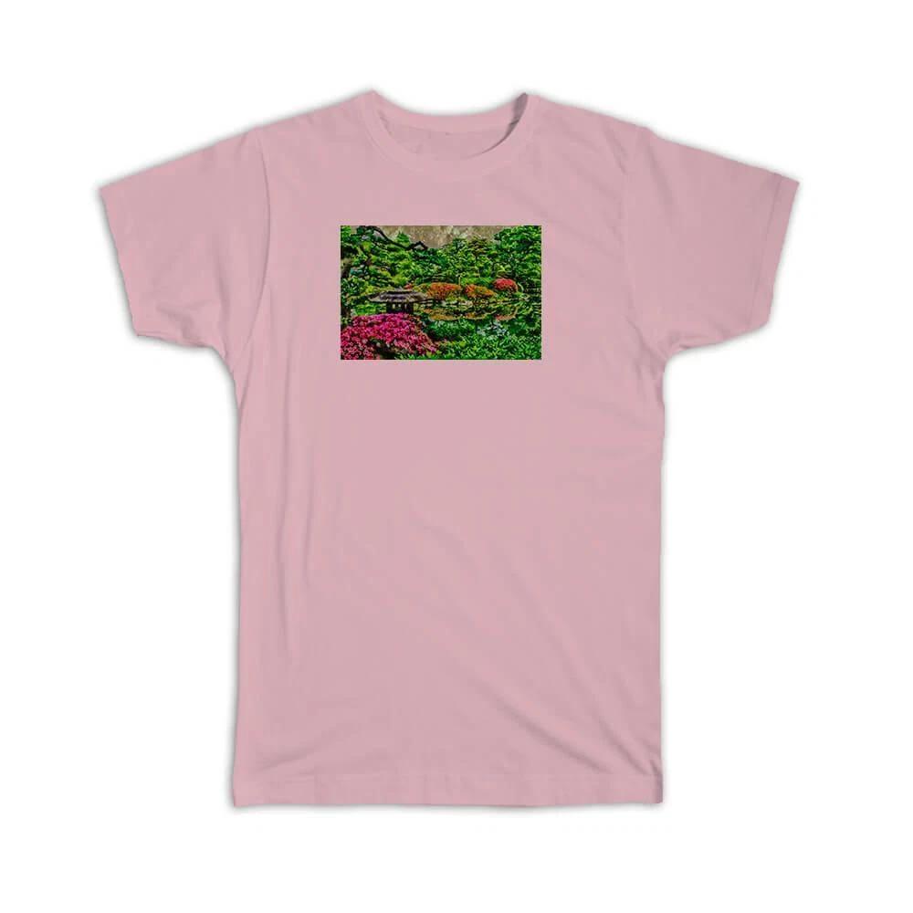 Gift T-Shirt : Watercolor Garden Japan 4XL