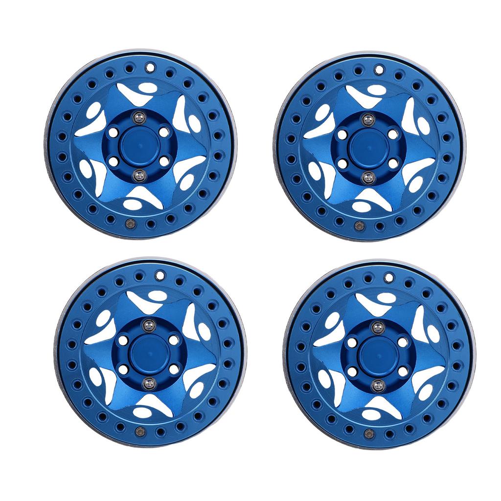 4pcs 1.9 Inch Beadlock Wheel Rim Hub Aluminum Alloy RC Wheel Hub for 1 10 RC Crawler Upgrade Accessories Imitation VP