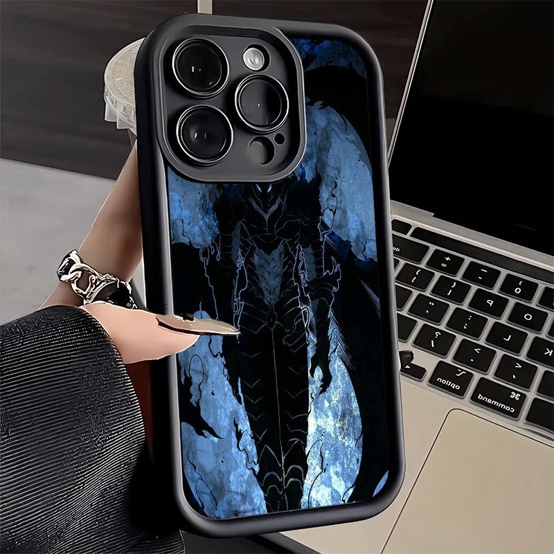 Phone Case for iPhone 17 Air 16E 15 16 Pro Max S-Solos L-Levelings Anime Cover 14 Plus 13 12 Mini Soft Shell Silicone Fundas