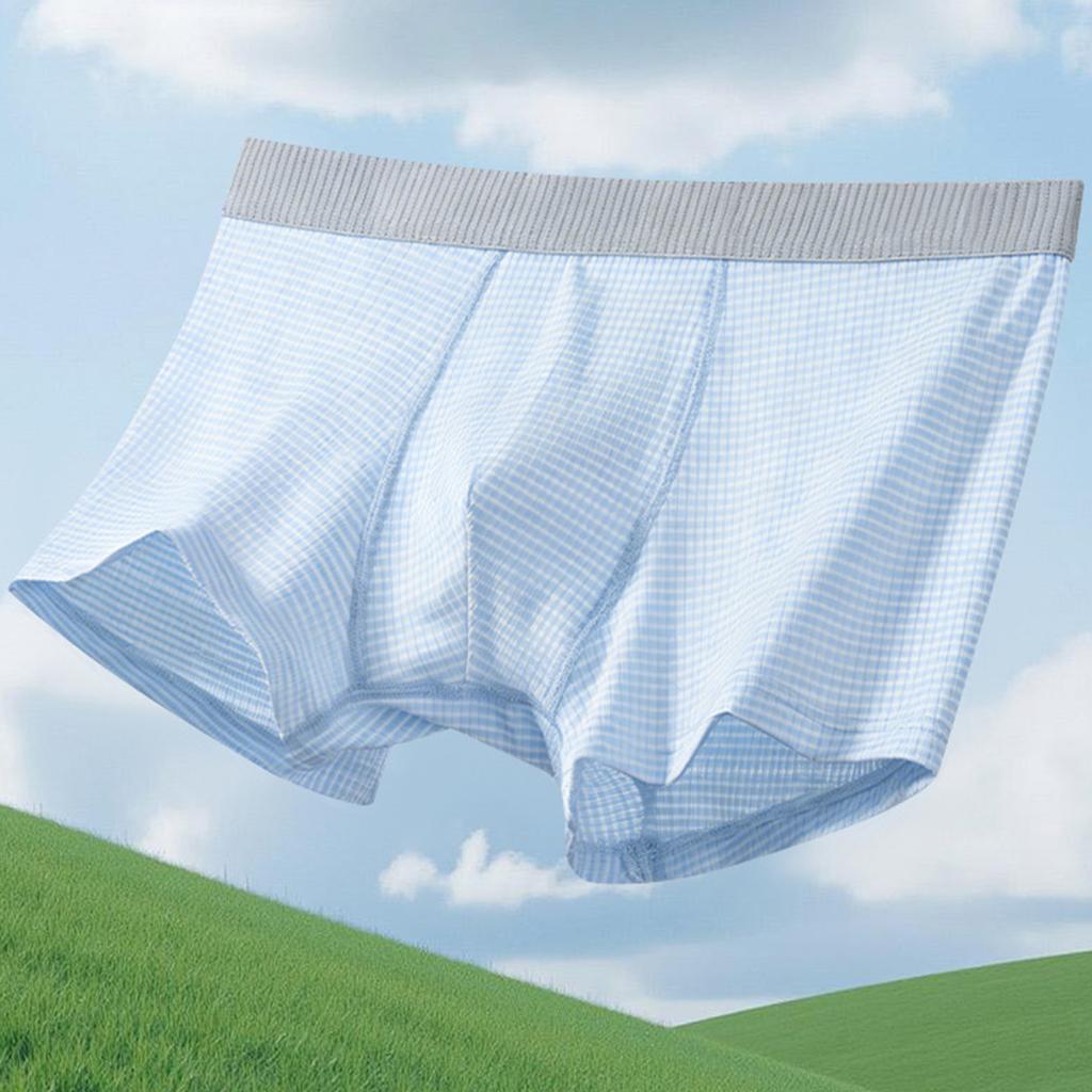 Men's Boxer Briefs 3 Pack Thin Breathable Fabric Elastic Waistband Soft Comfortable Fit Underwear Set