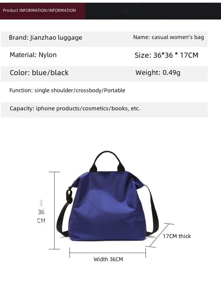 Modische Yoga-Reisetasche mit großer Kapazität - Lässige, einfarbige Rucksack-Handtasche im College-Stil