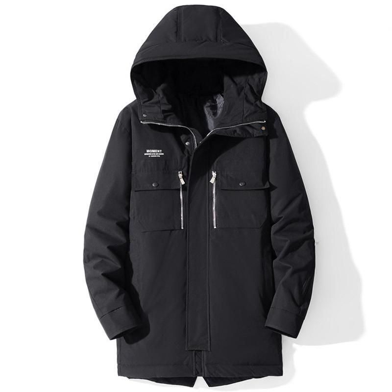 Giacca in Piuma d'Anatra Bianca di Alta Qualità Moda Nuovo Autunno e Inverno Ispessita con Cappuccio
