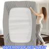 1 Waterproof Fitted Sheet Soft and Breathable Deep Pockets Fits 28cm Mattress Cover Fits Single, Double Mattress Protector High-Quality Bedding