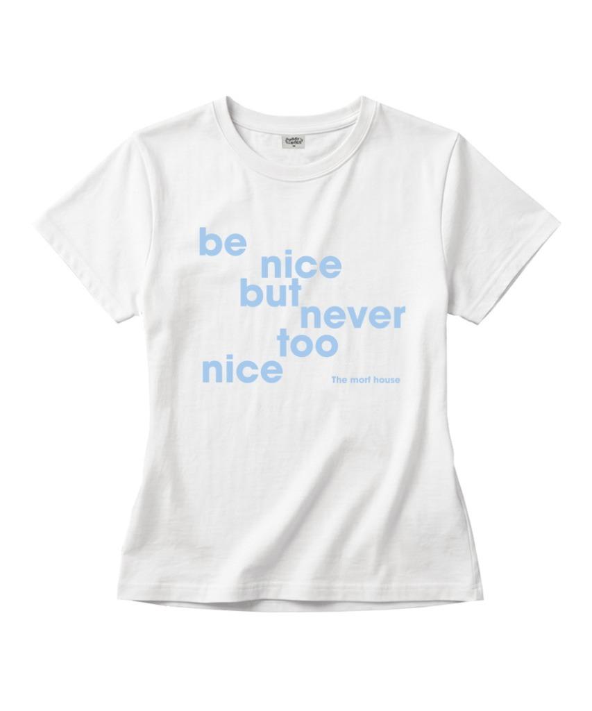 Deomopeuhauseu Be Nice Slim Fit Short Sleeve T-Shirt Ivory