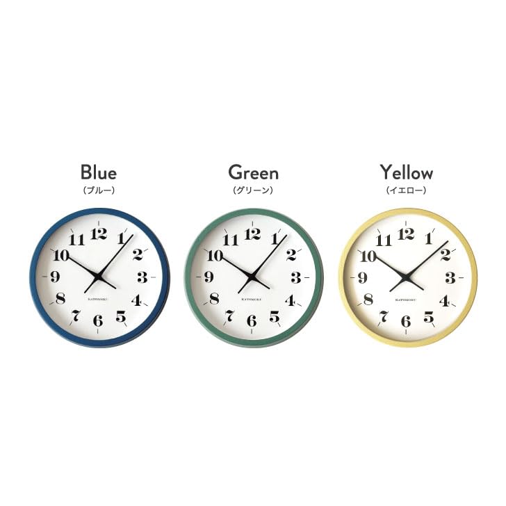 KATOMOKU muku clock 12 blue wall clock sweep km-97BL 306mm (quartz clock)