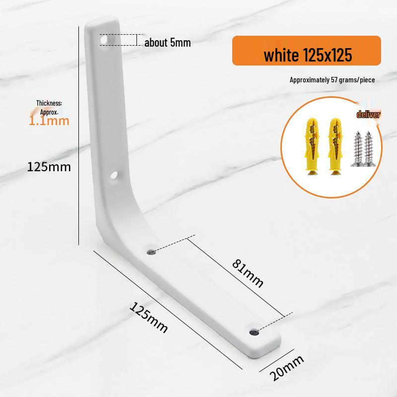 Stainless Steel Curved Wall-Mounted Triangular Shelf Bracket
