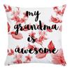 Creative Mother'S Day Letter Patterns Digital Printing Short Plush Pillow Covers For Car Sofa Office Cushion Cover Home Goods
