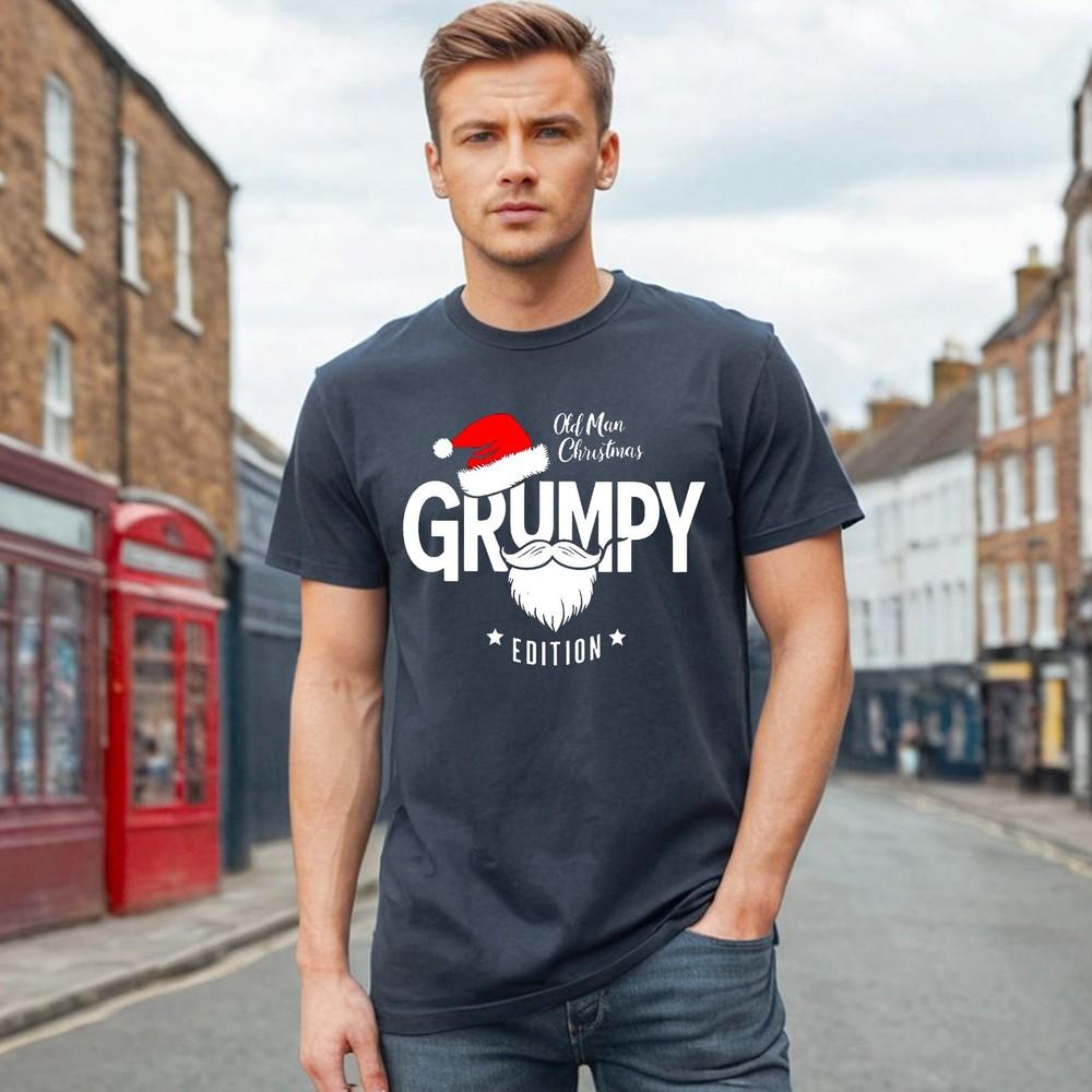 Old Man Christmas Grumpy Edition | Funny Chrismas Gift Men#039;s TShirt Tee Top Unisex T-Shirt XXXXL