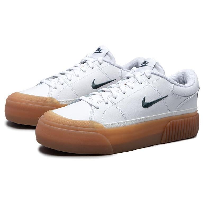 Nike Court Legacy Lift White Sail Vintage Green Gum Yellow Womens Lifestyle Shoes FV5526-100
