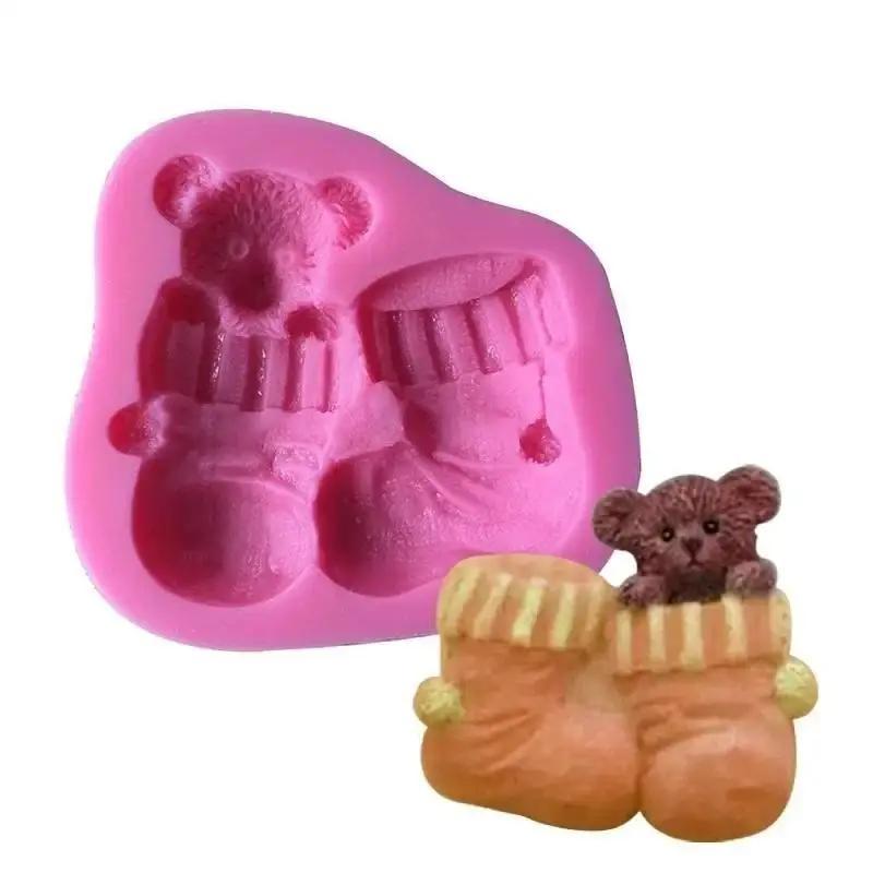 Silicone Molds Baby Girl Shape Shoes Cake Shaped Silicone Cake Mould Cake Decorating Moulds Fondant Silicone Molds Accessories