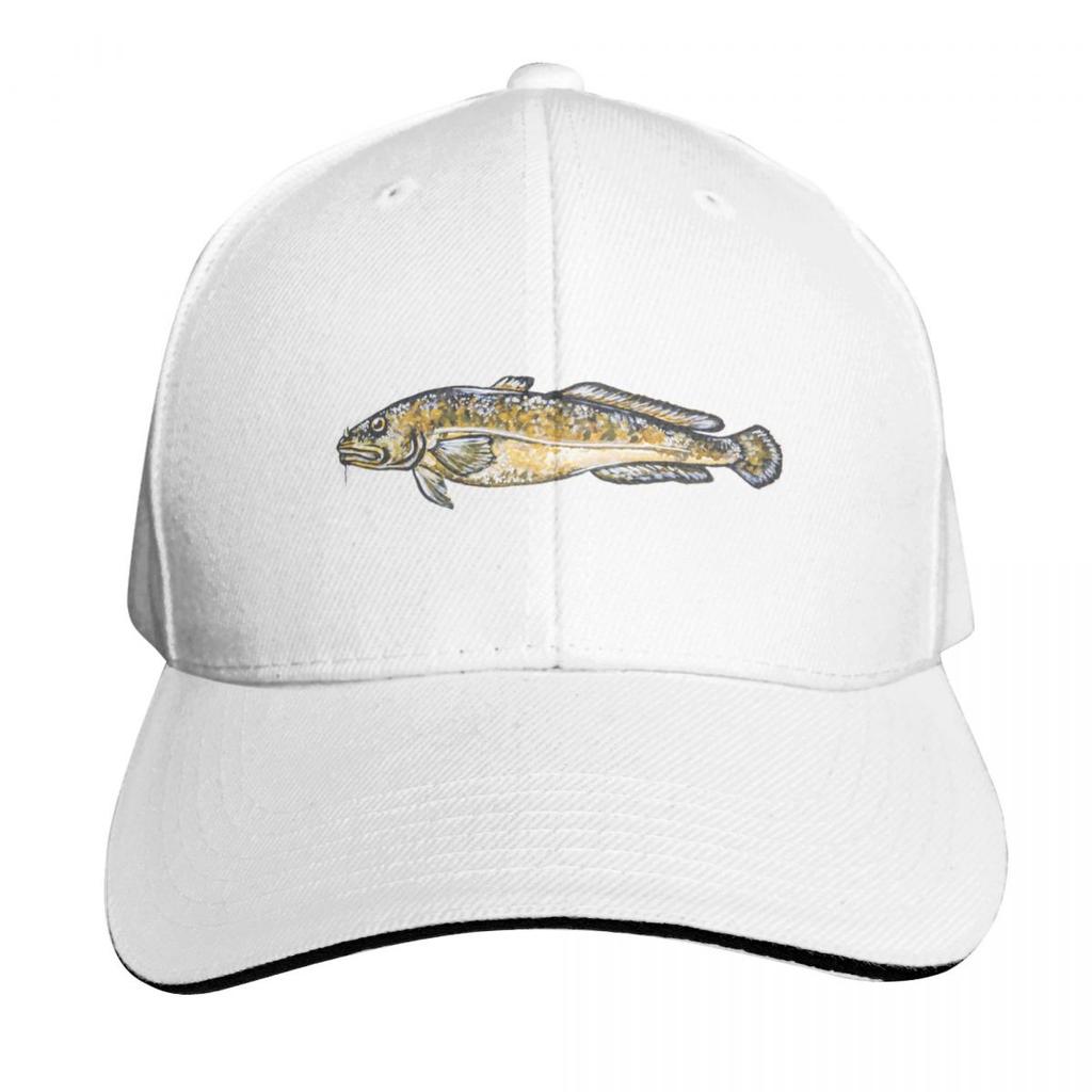Burbot Baseball Cap black Unisex hat Golf Wear Hat Beach Unisexs Womens