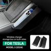 Wireless Charging Side Storage Box for Tesla Model 3 Highland 2024 2025 ABS Center Console Retrofitting Organized Accessories