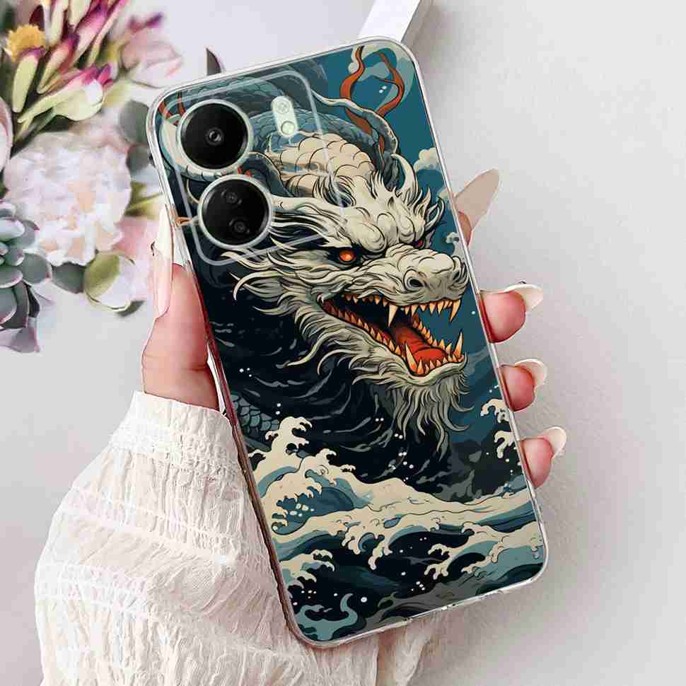 For Xiaomi Redmi 13C 4G Case Redmi13C 2023 New Fashion Pattern Cover Silicone Soft Phone Case For Xiaomi Poco C65 PocoC65 Fundas