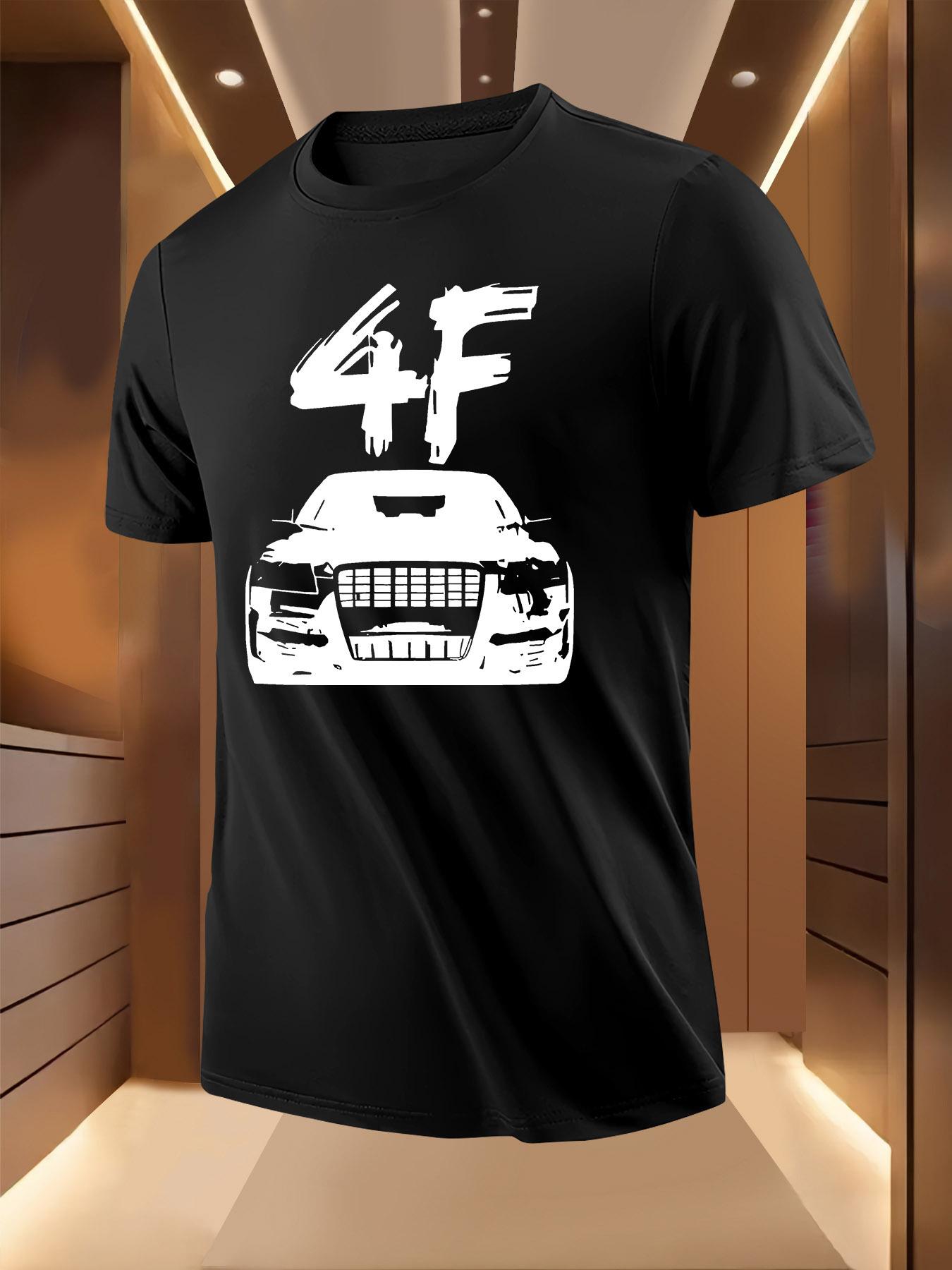 4F Car Graphic Tshirt Graphic Print Tshirt - Breathable L... XL
