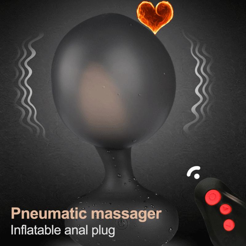 Anal Plug Inflatable Man Prostate Vibrator Massager Remote Male Vibrator Sex Anal Vibrators Sex Toys Huge Creampie Dildo for Men