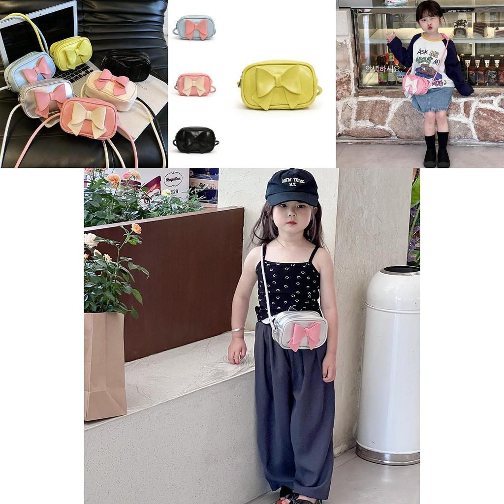 Stylish Mini Kids Crossbody Bag With Fashionable Bow Design For Boys And Girls