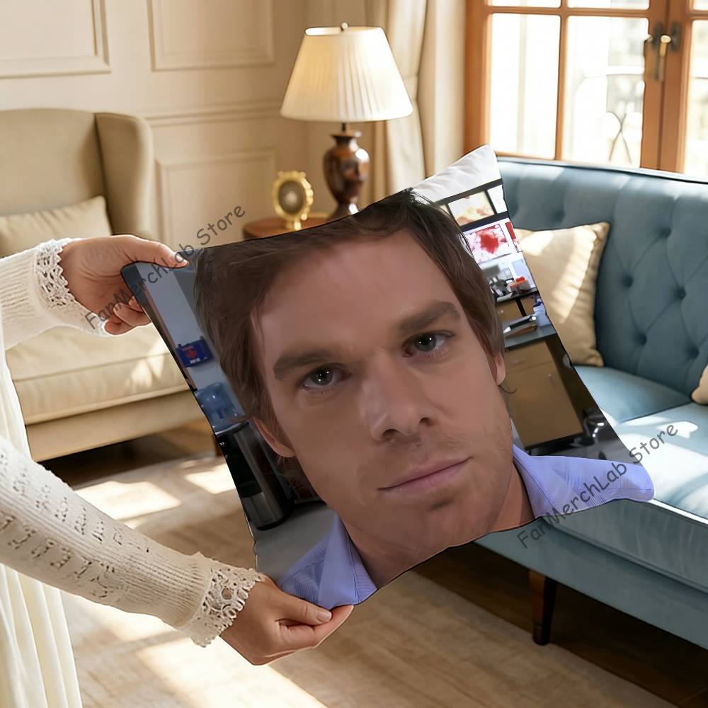 DDexter Morgan Pillowcase Pillowslip Cushion Plush Boys Girls Cartoon Anime Kawaii Decoration Kids Birthday Cute Gifts