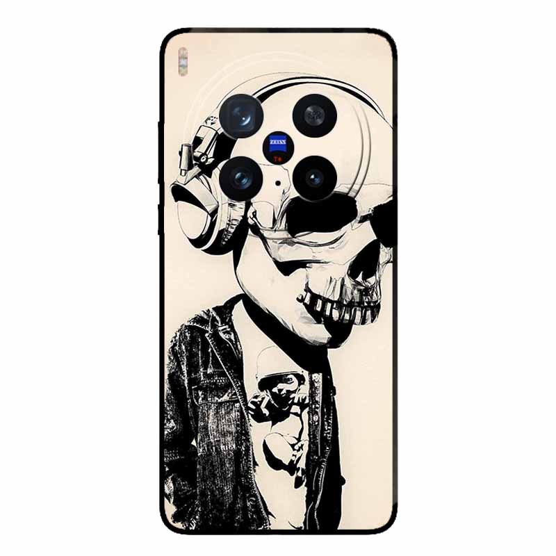 For Vivo X200 Ultra 5G Case Fashion Black Silicone Back Cover Case for X200 Ultra Protective Bumper VIVO X200 Ultra Phone Funda