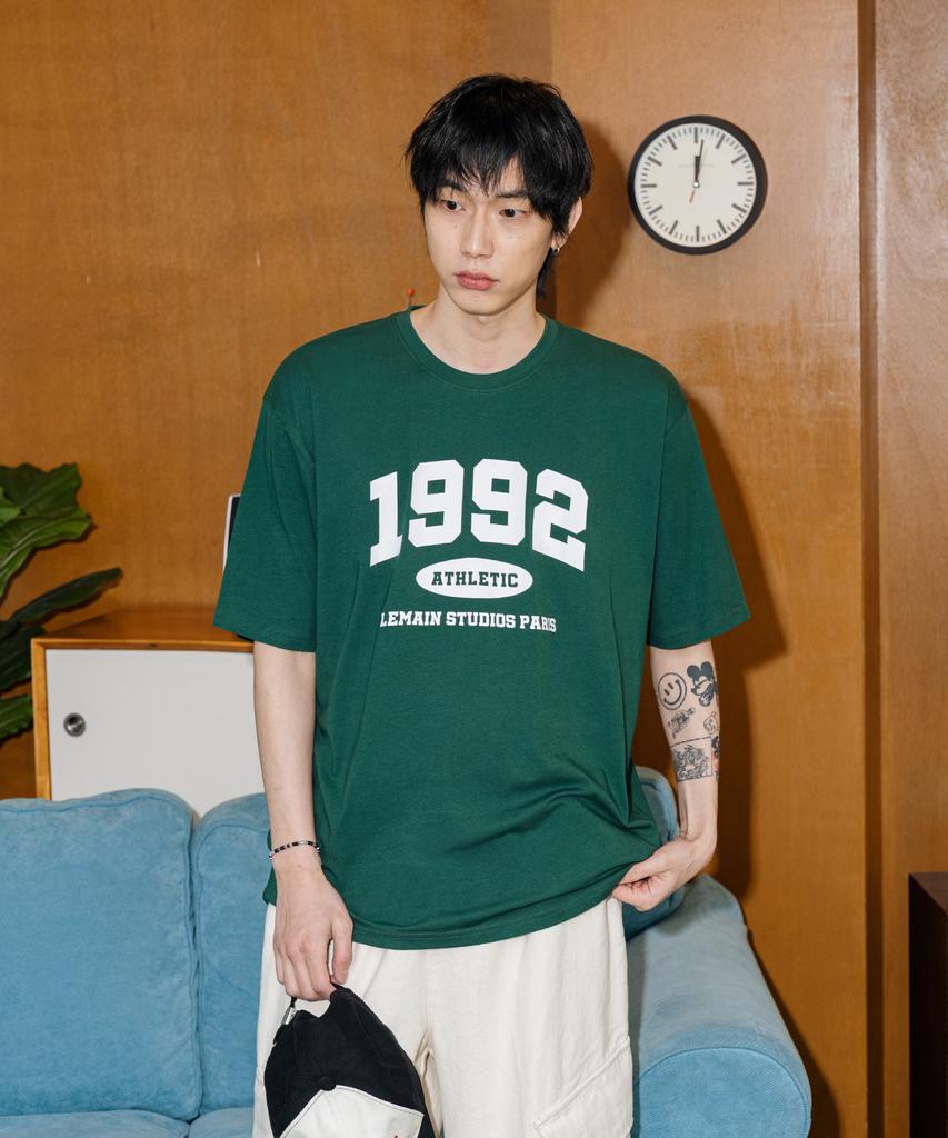 LEMAIN SECOND 1992 Arch Logo Oversized Short Sleeve T-Shirt [Green] (Type B)