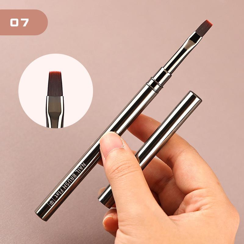 1Pcs Nail Art Brush Liner Brush Stripe Pattern Painting Brush Uv Gel Extension Drawing Carving Pen Diy Manicure Tool