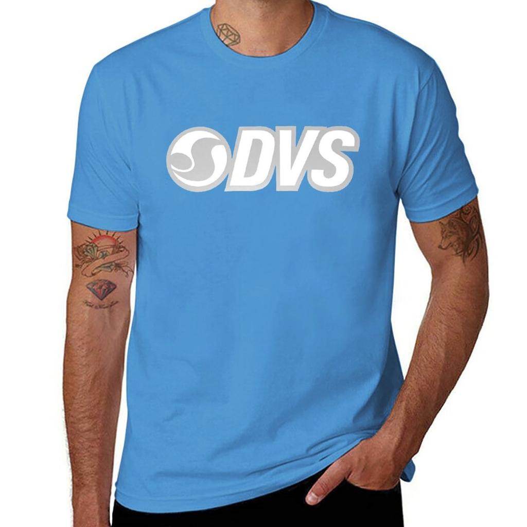 DVS Retro Skateboard T Shirt Design. T-Shirt Customizeds Blanks Mens Plain T Shirts
