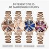 "Elegant Women's Rose Gold Crystal Watch Waterproof Stainless Steel Business Style"