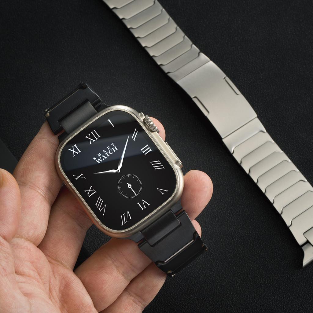 Luxury Stainless Steel Strap Men Metal Bracelet for Apple Watch Ultra 3 2 49mm Series11 10 46mm 45mm 44mm Iwatch 9 8 7 6 5 SE 4