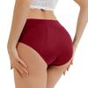 Women’s Breathable Mid Waist Period Underwear Leakproof Reusable Absorbent Briefs for Menstrual Protection Comfort Fit
