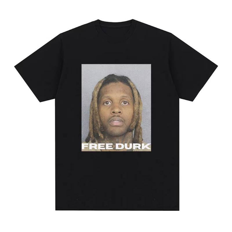 FREE DURK T Shirt Lil Durk Graphic T Shirts Unisexs Women Clothing Fashion Vintage Tshirt Casual Cozy Cotton Oversized Tee Shirts