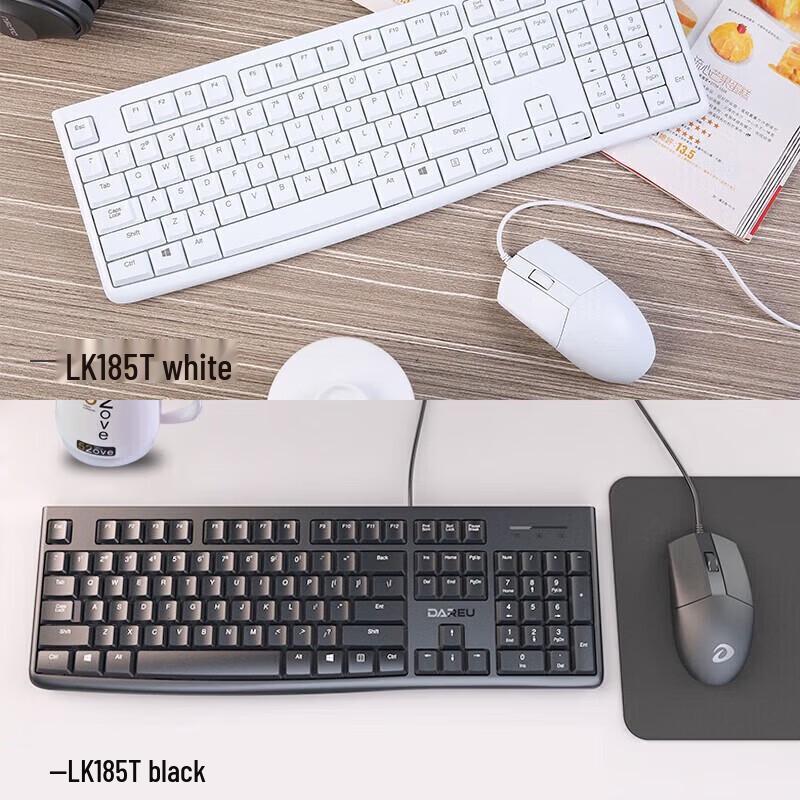 DAREU LK185T Wired Office Keyboard and Mouse Combo