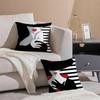 Elegant Vantage Anime Elegant Lady Pattern Cushion Cover Linen Pillow Case Soft Breathable Protective Couch Room Decoration