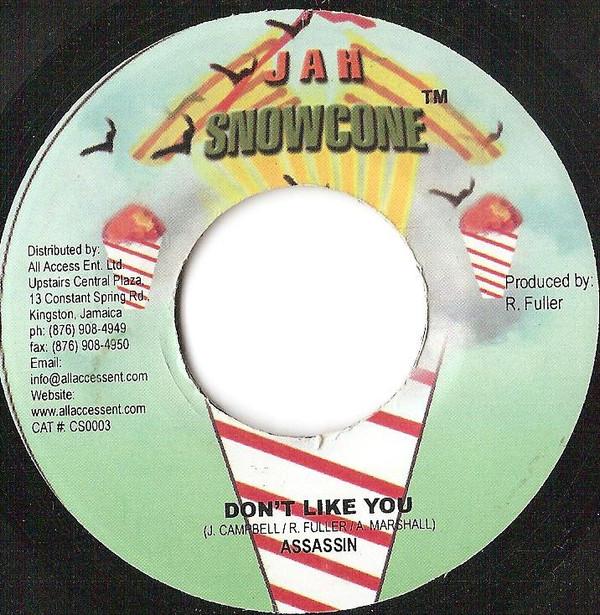 

7inch Record ASSASSIN / SHANE-O - Don t Like You / Lightning Flash CS0003 Jah Snowcone 2004 Jamaica Reggae, Ska & Dub Used