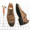 Classic Retro Style Casual Shoes Men Fashion Brand Oxford Shoes Comfortable Men Brogue Footwear Elegantes Man Wedding Dress Shoe